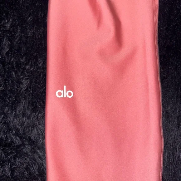 Coral orange Alo 7/8 length leggings - Picture 4 of 5